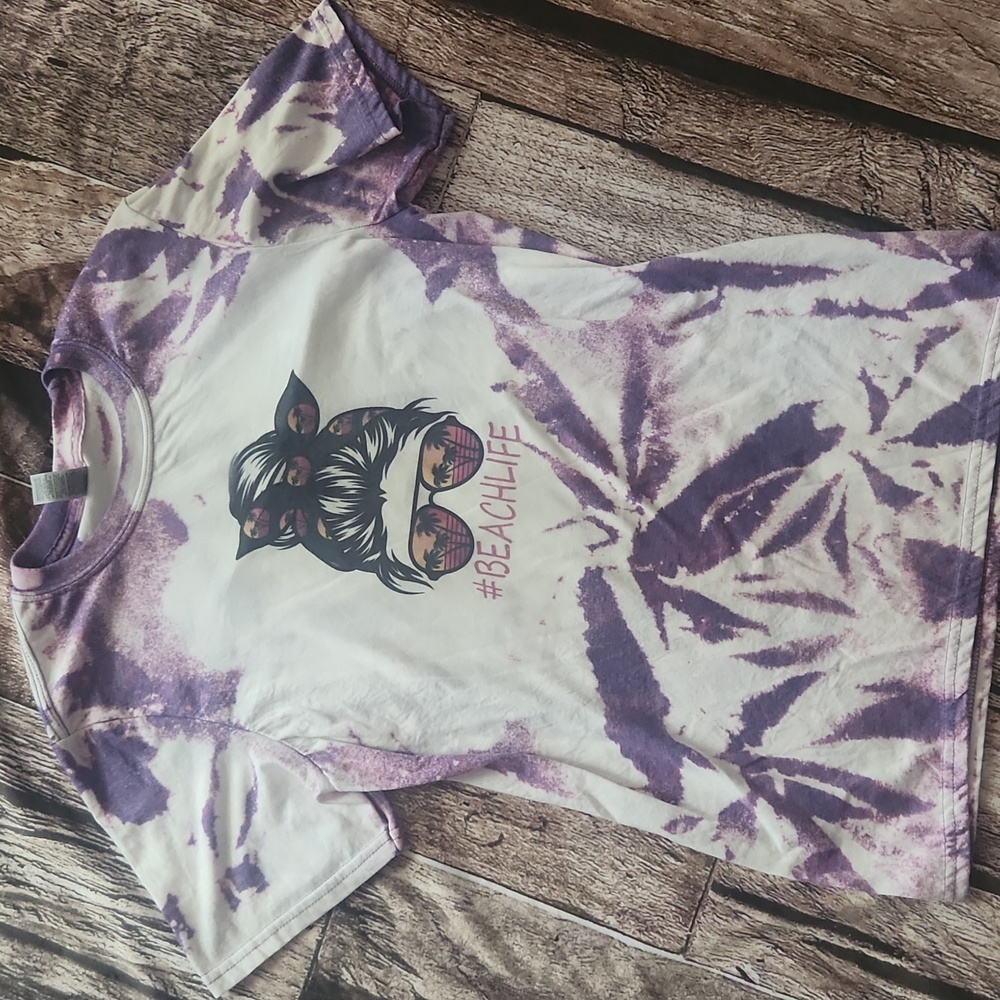 BEACHLIFE bleached tshirt New